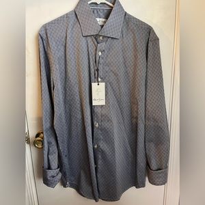 Grey-Blue Robert Graham Mens Button Down